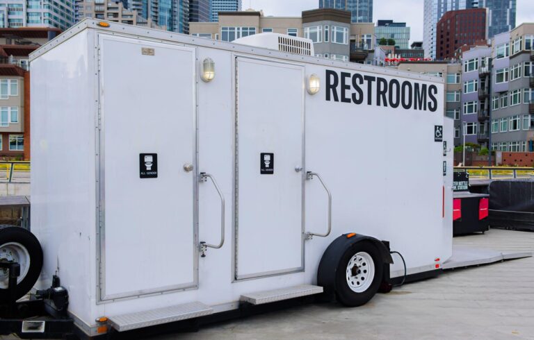 outdoor wedding restrooms